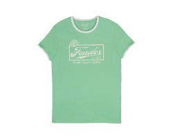 Футболка FENDER T-SHIRT BEER LABEL MEN'S RINGER SEA FOAM GREEN XL