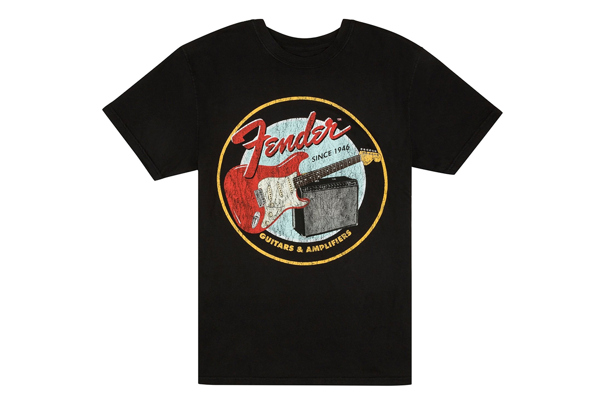 Футболка FENDER T-SHIRT 1946 GUITARS AND AMPLIFIERS BLACK XL