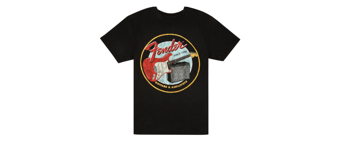 Футболка FENDER T-SHIRT 1946 GUITARS AND AMPLIFIERS BLACK XL