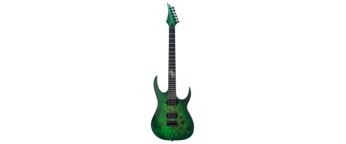 Електрогітара SOLAR GUITARS S1.6HLB LIME BURST MATTE