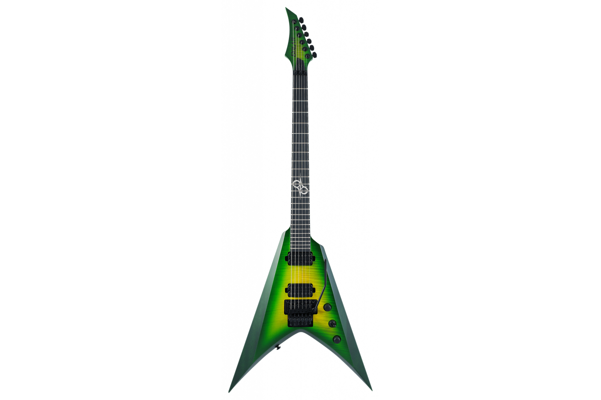  Електрогітара Solar Guitars V1.6FRLB FLAME LIME BURST MATTE