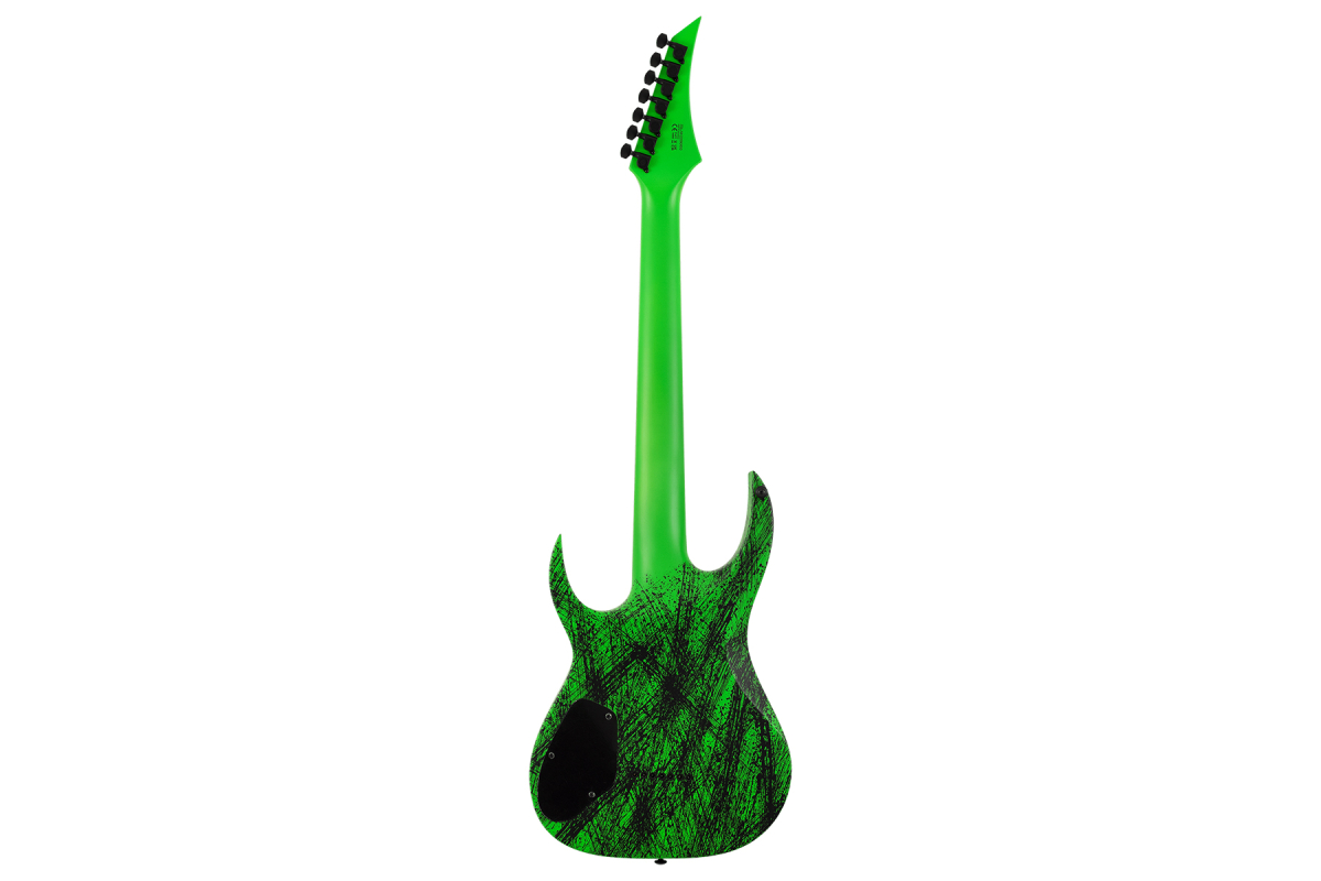  Електрогітара Solar Guitars A2.7GN CANIBALISMO+ GREEN NEON OPEN PORE MATTE