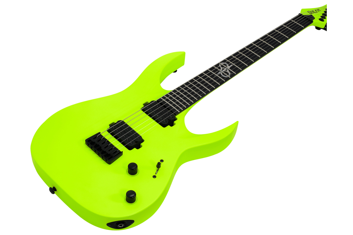 Електрогітара SOLAR GUITARS A2.6LN LEMON NEON MATTE