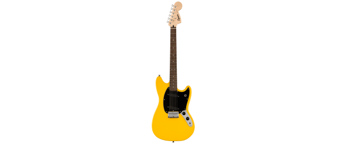 Электрогитара SQUIER by FENDER SONIC MUSTANG LRL BPG GRAFITY YELLOW
