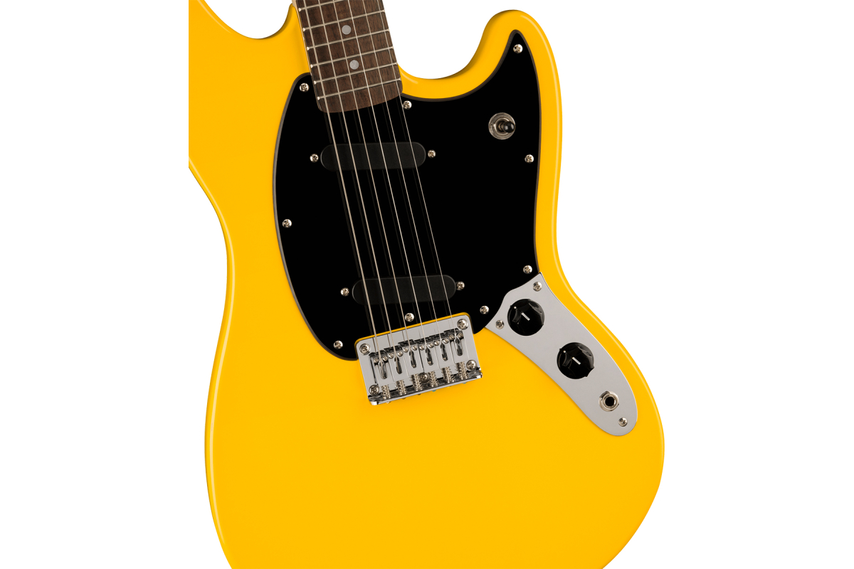 Электрогитара SQUIER by FENDER SONIC MUSTANG LRL BPG GRAFITY YELLOW