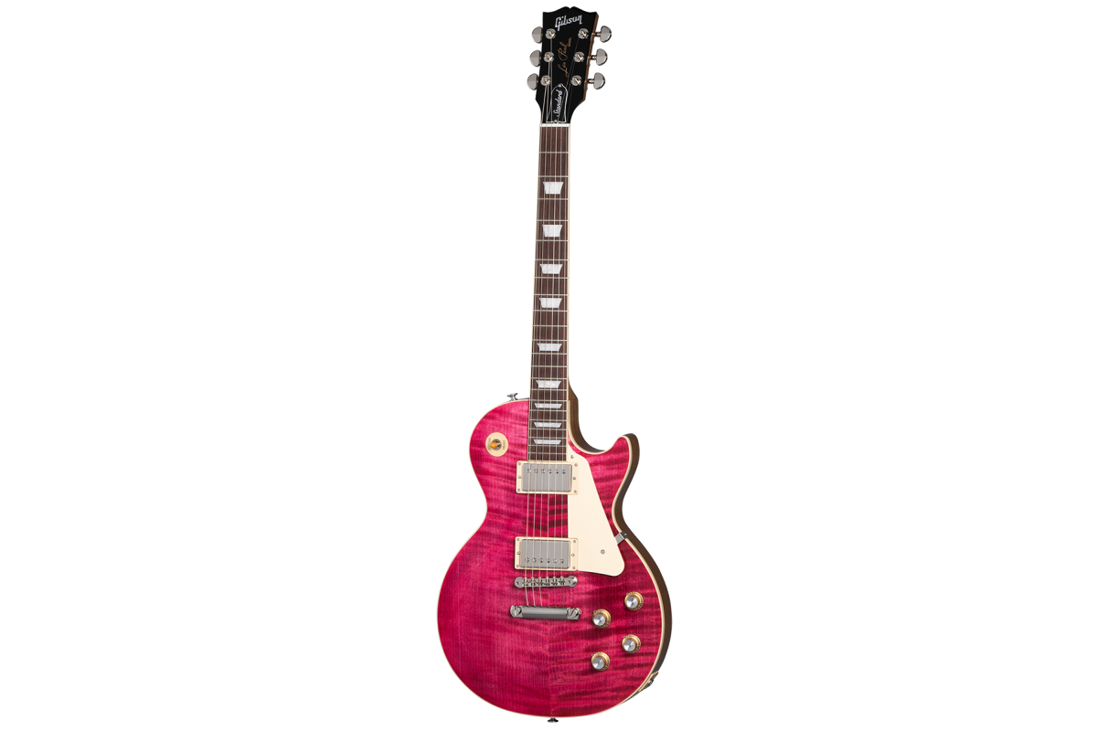 Электрогитара GIBSON LES PAUL STANDARD 60s FIGURED TOP TRANSLUCENT FUCHSIA