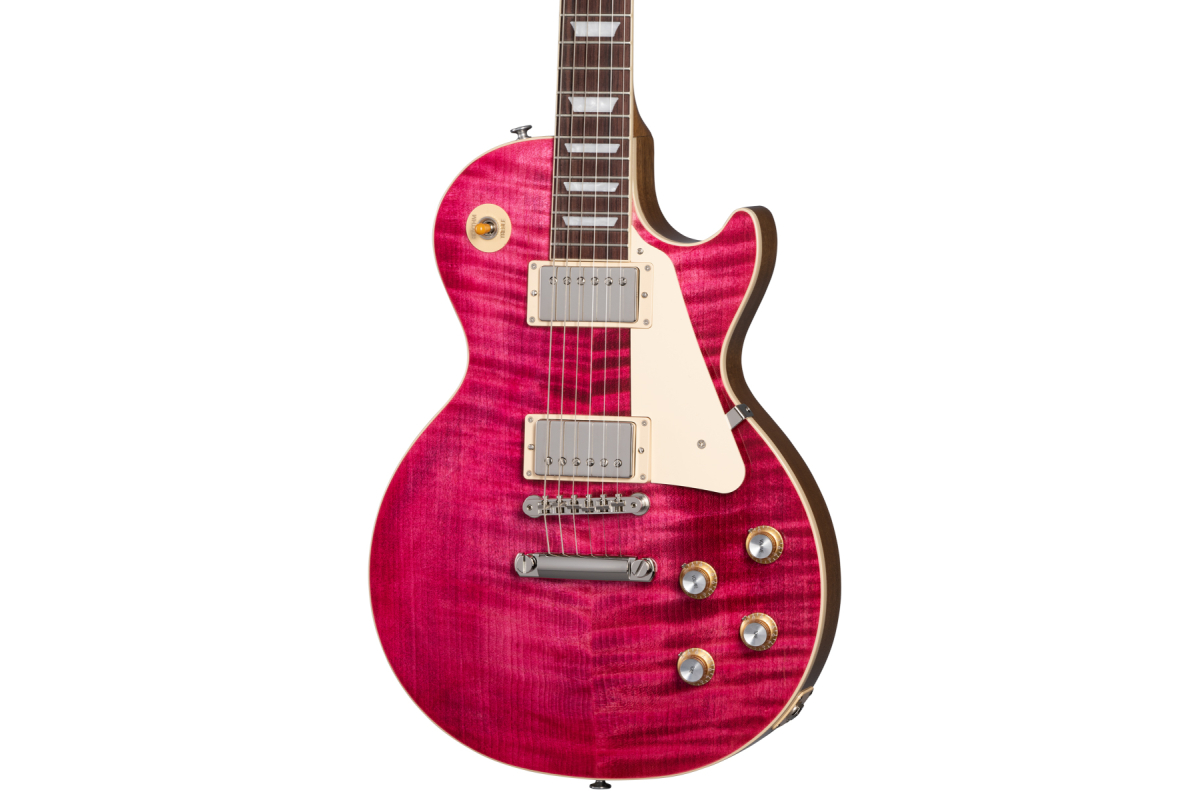 Электрогитара GIBSON LES PAUL STANDARD 60s FIGURED TOP TRANSLUCENT FUCHSIA