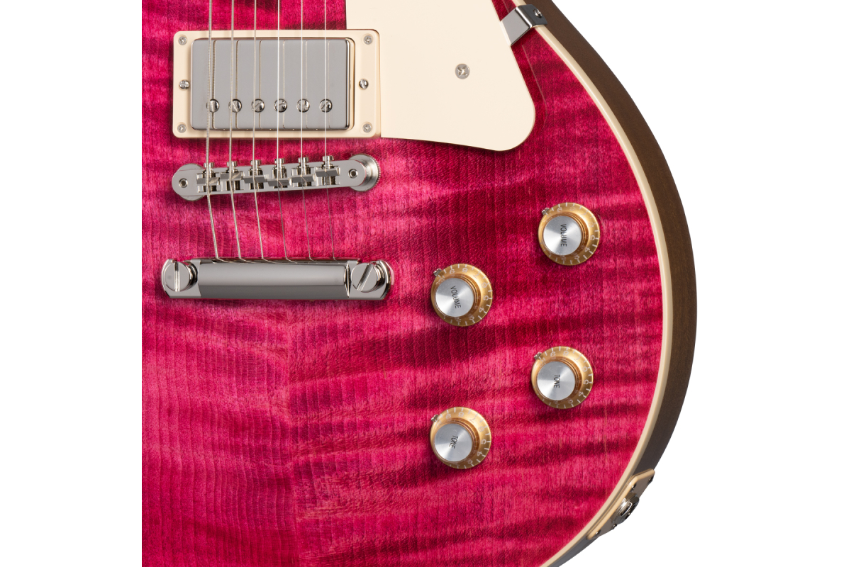 Электрогитара GIBSON LES PAUL STANDARD 60s FIGURED TOP TRANSLUCENT FUCHSIA