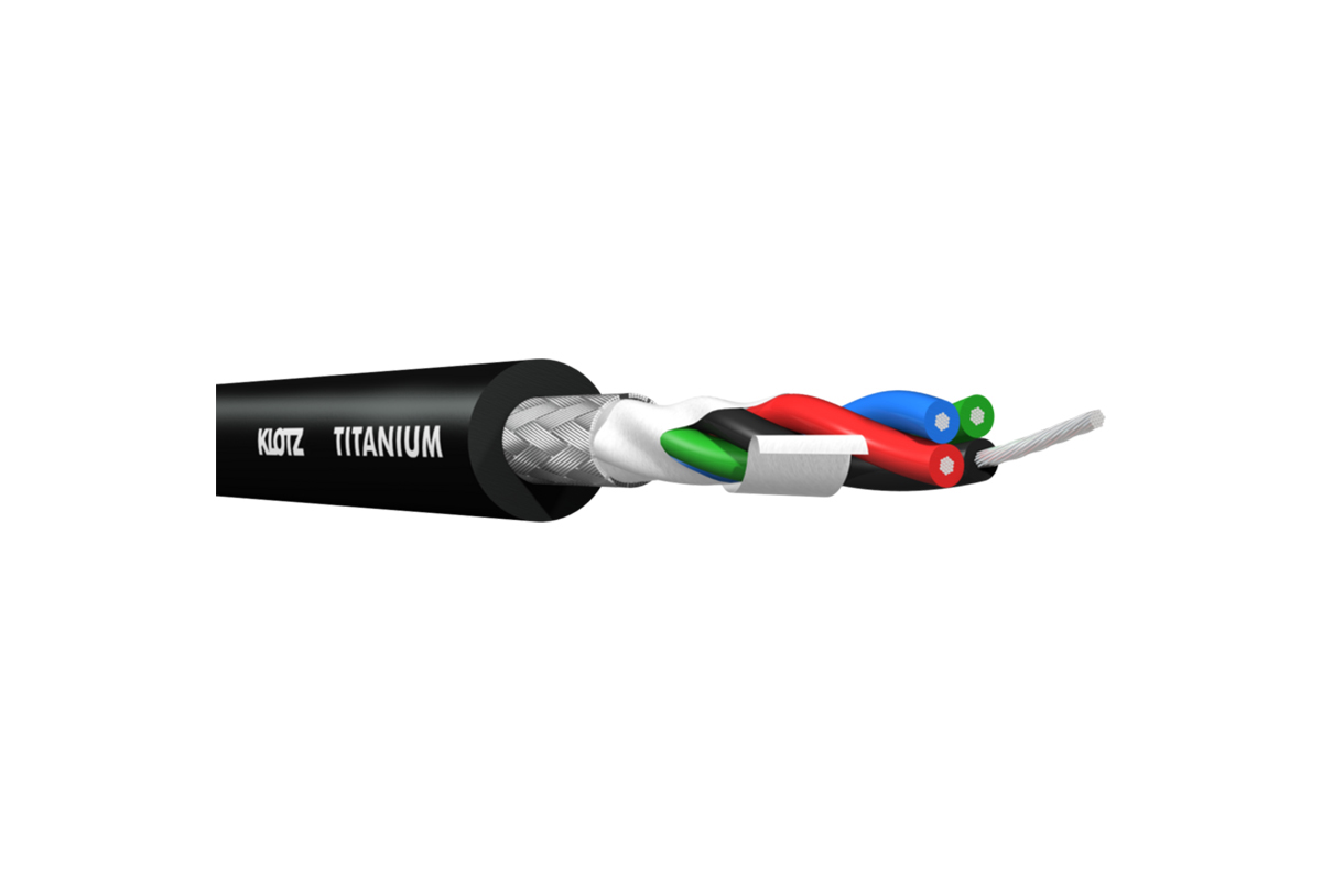 Кабель микрофонный KLOTZ TITANIUM STARQUAD ANALOG AUDIO CABLE WITH MALE XLR TO BALANCED JACK PLUG 3 M