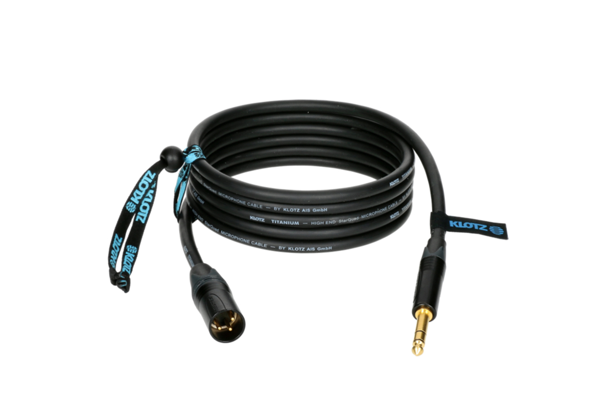 Кабель микрофонный KLOTZ TITANIUM STARQUAD ANALOG AUDIO CABLE WITH MALE XLR TO BALANCED JACK PLUG 3 M
