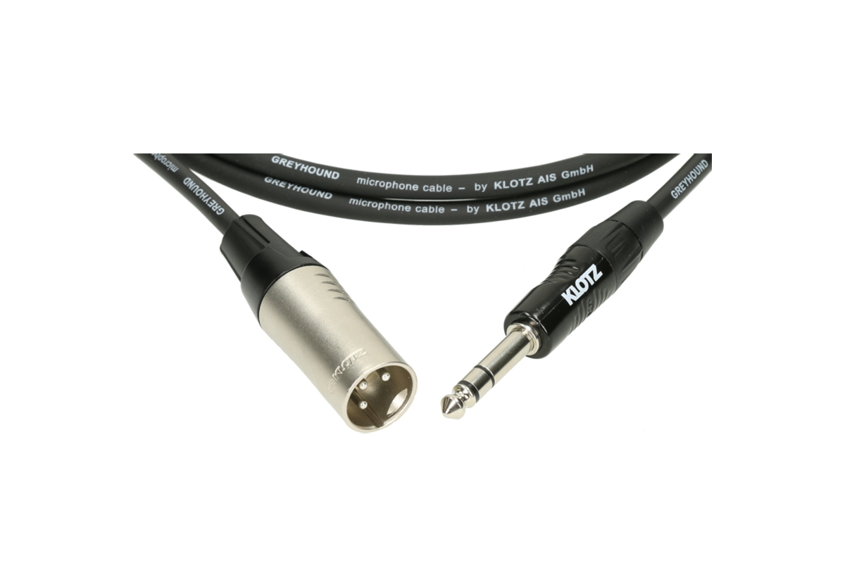 Кабель микрофонный KLOTZ GREYHOUND ANALOG AUDIO CABLE BALANCED WITH MALE XLR TO BALANCED JACK 6 M