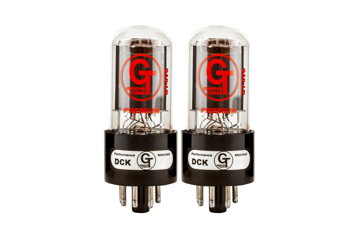 Подобранная пара ламп FENDER GROOVE TUBES GT 6V6 DUET TUBES