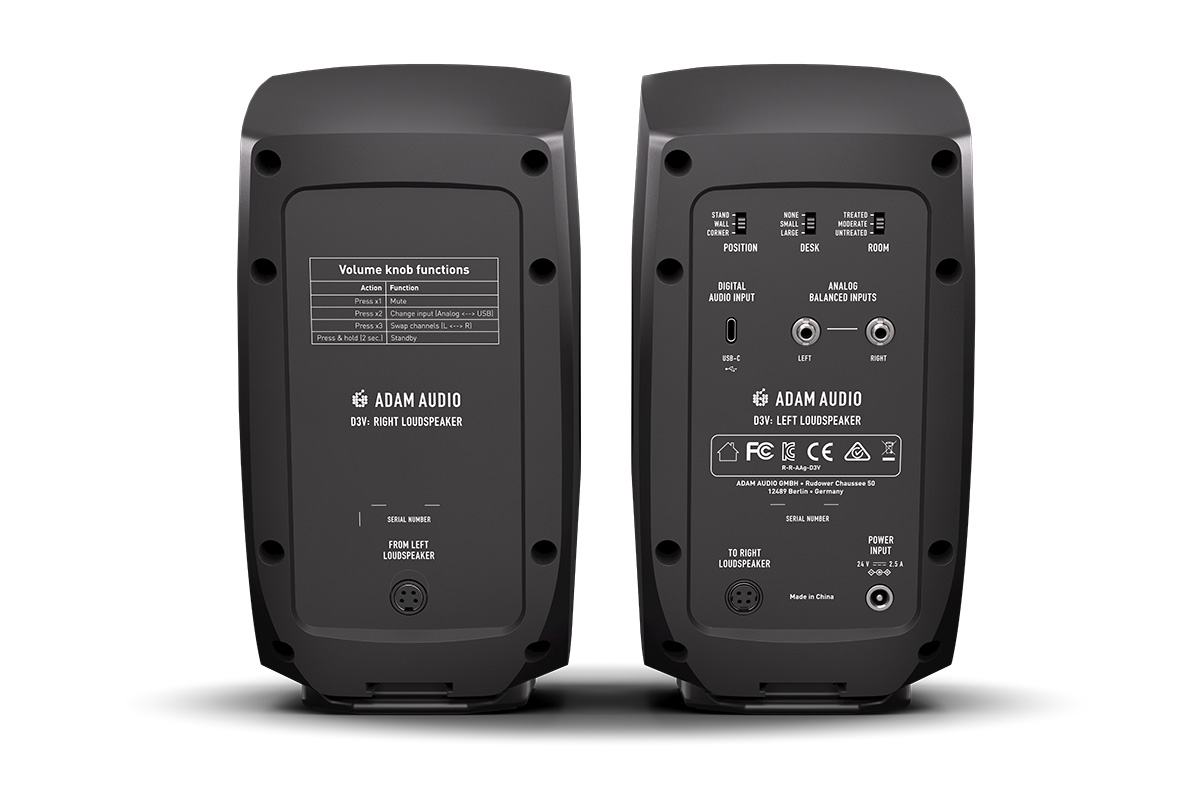 Студійний монітор ADAM AUDIO D3V Black