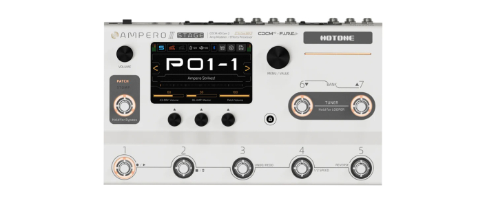 Гитарный процессор эффектов HOTONE AUDIO AMPERO II STAGE