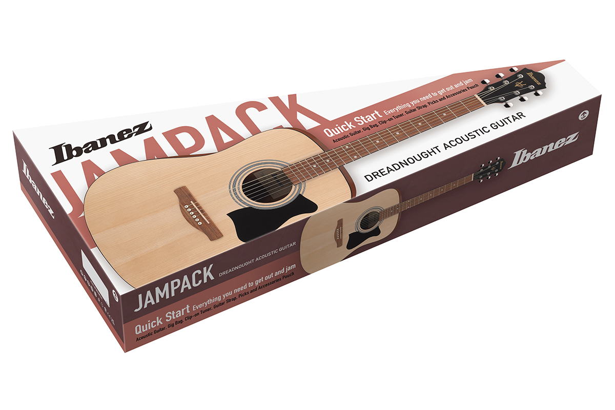 Гитарный набор с акустической гитарой IBANEZ V54NJP WK