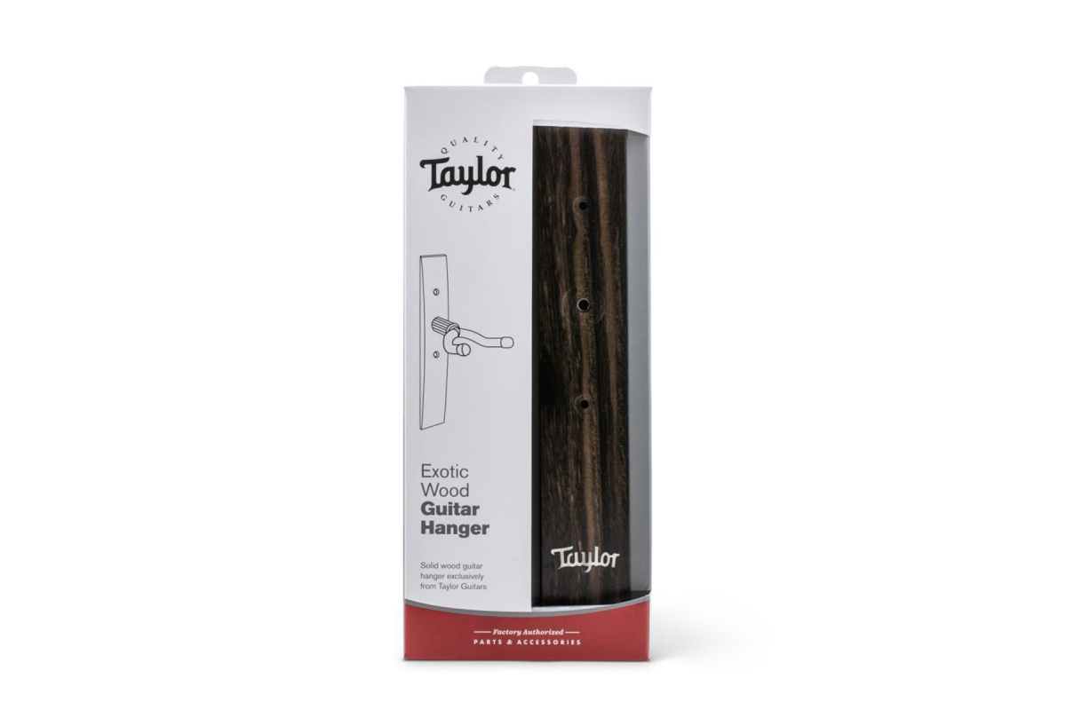 Тримач гітарний настінний TAYLOR GUITARS GUITAR WALL HANGER EBONY ACRYLIC LOGO INLAY
