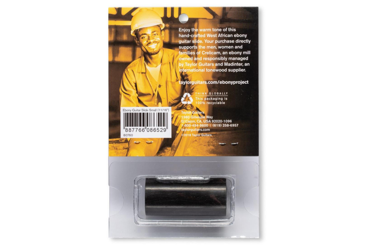 Слайдер TAYLOR GUITARS CRELICAM EBONY GUITAR SLIDER SMALL 11/16"