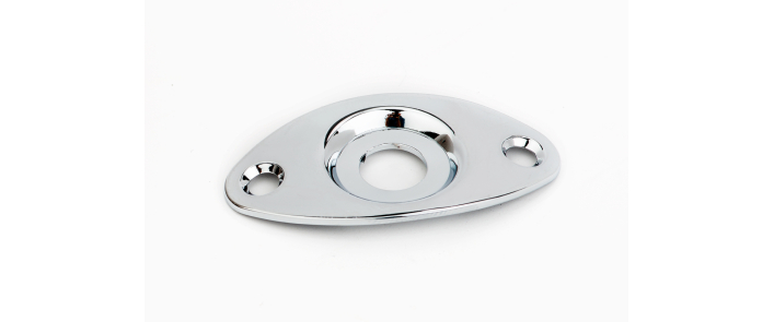 Гнездо для гитары FENDER FOOTBALL SHAPE JACK FERRULE CHROME