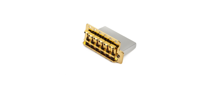 Бридж в сборе FENDER VINTAGE-STYLE STRAT BRIDGE ASSEMBLIES GOLD