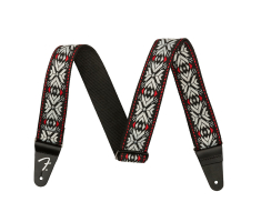 Ремень гитарный FENDER STRAP 2" PASADENA WOVEN RED SNOWFLAKE