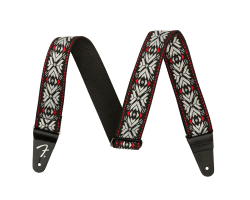 Ремень гитарный FENDER STRAP 2" PASADENA WOVEN RED SNOWFLAKE