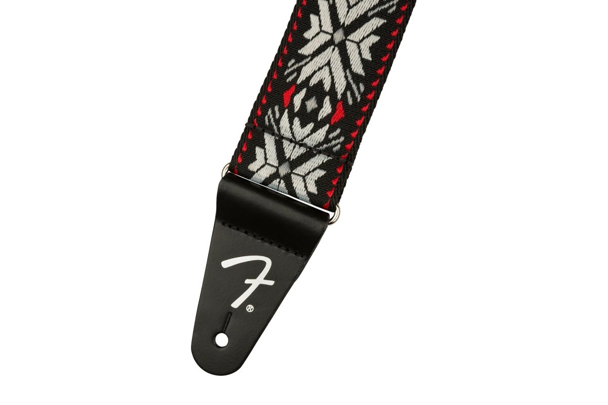Ремень гитарный FENDER STRAP 2" PASADENA WOVEN RED SNOWFLAKE