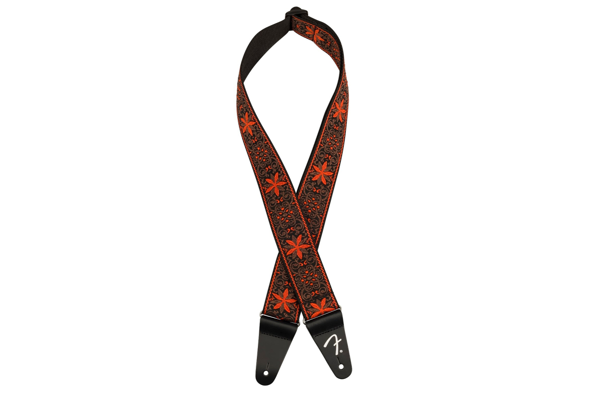 Ремень гитарный FENDER STRAP 2" PASADENA WOVEN ORANGE WALLFLOWER