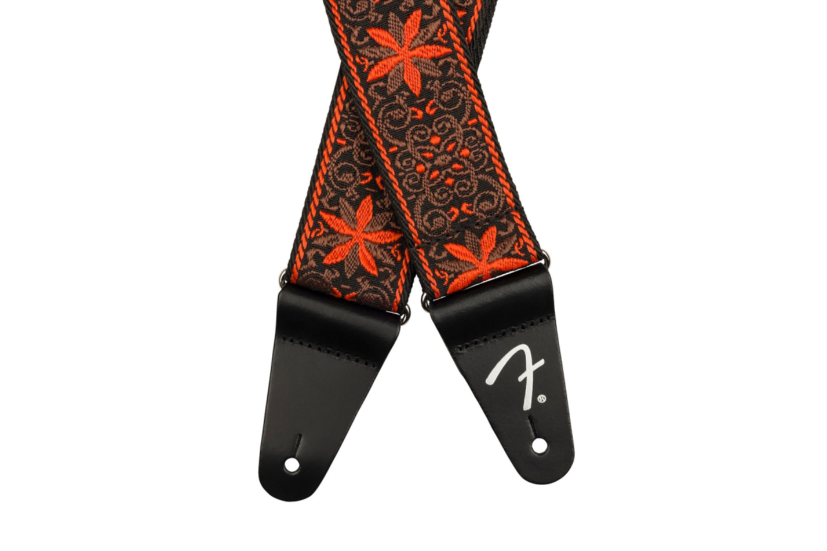 Ремень гитарный FENDER STRAP 2" PASADENA WOVEN ORANGE WALLFLOWER