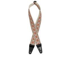 Ремень гитарный FENDER STRAP 2" PASADENA WOVEN LATTICE ORANGE