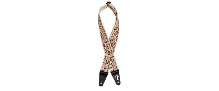 Ремень гитарный FENDER STRAP 2" PASADENA WOVEN LATTICE ORANGE