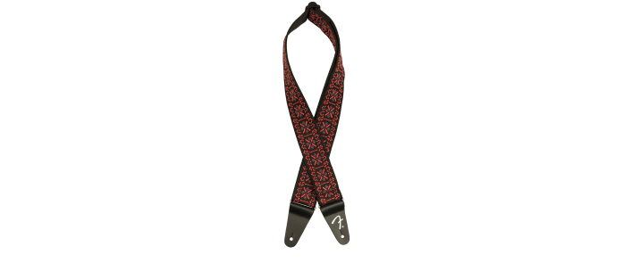 Ремінь гітарний FENDER STRAP 2" PASADENA WOVEN LATTICE RED