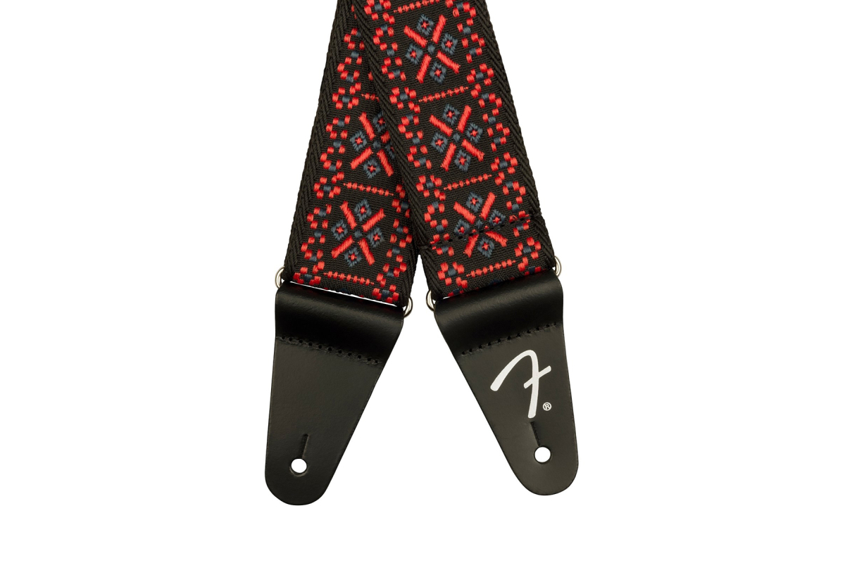 Ремінь гітарний FENDER STRAP 2" PASADENA WOVEN LATTICE RED
