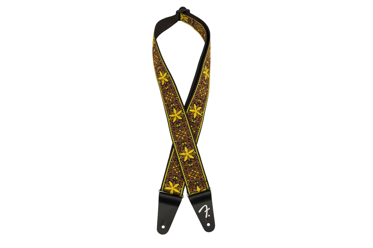 Ремінь гітарний FENDER STRAP 2" PASADENA WOVEN YELLOW WALLFLOWER