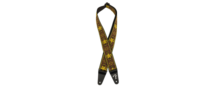 Ремінь гітарний FENDER STRAP 2" PASADENA WOVEN YELLOW WALLFLOWER