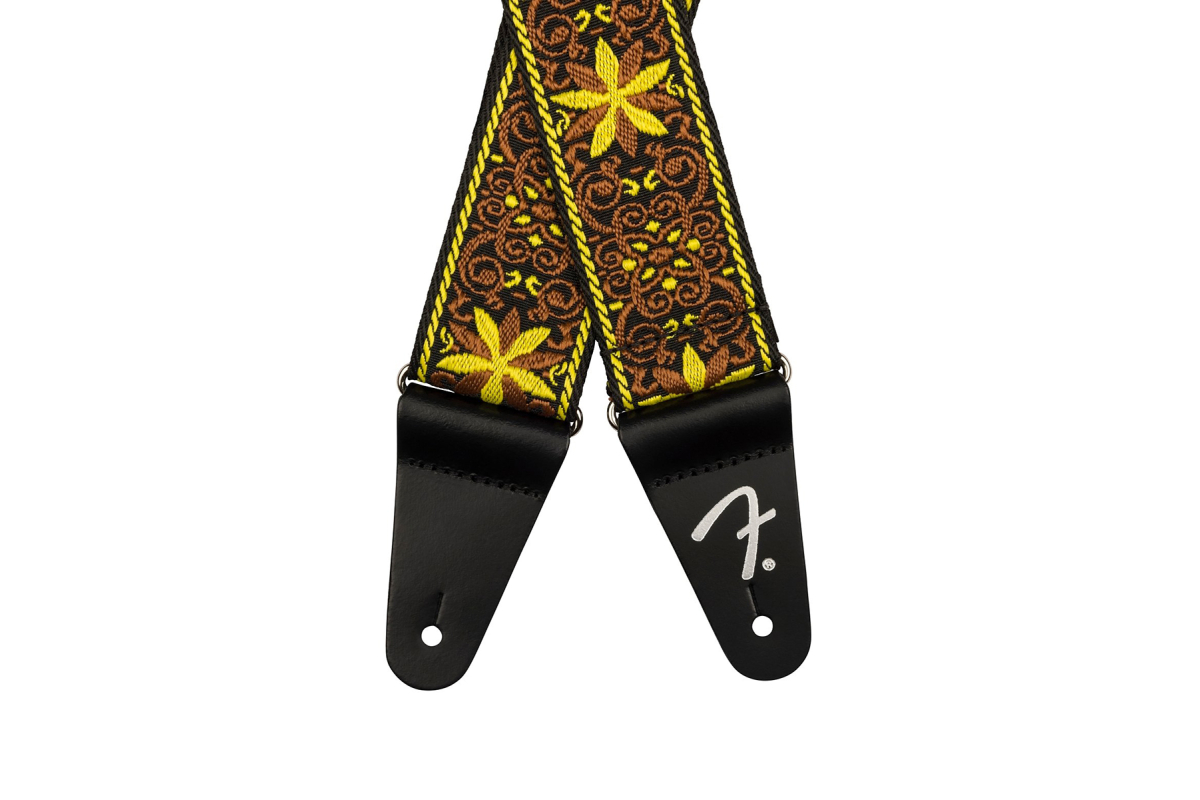 Ремінь гітарний FENDER STRAP 2" PASADENA WOVEN YELLOW WALLFLOWER