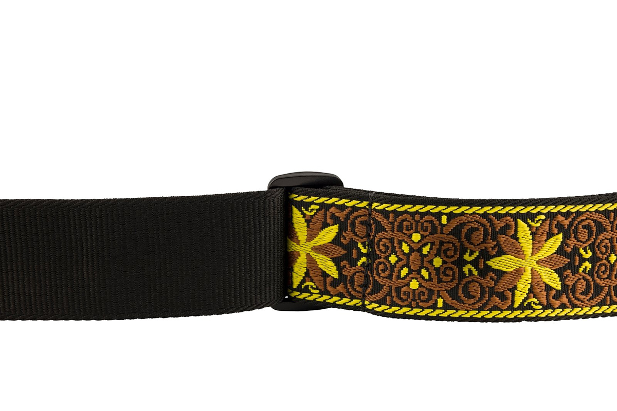 Ремінь гітарний FENDER STRAP 2" PASADENA WOVEN YELLOW WALLFLOWER