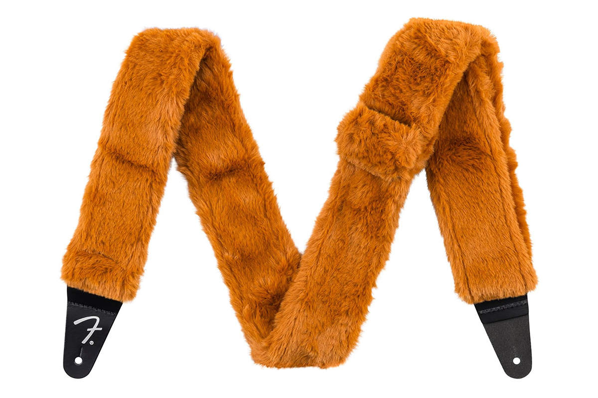 Ремень гитарный FENDER STRAP 2" POODLE PLUSH STRAP RUST