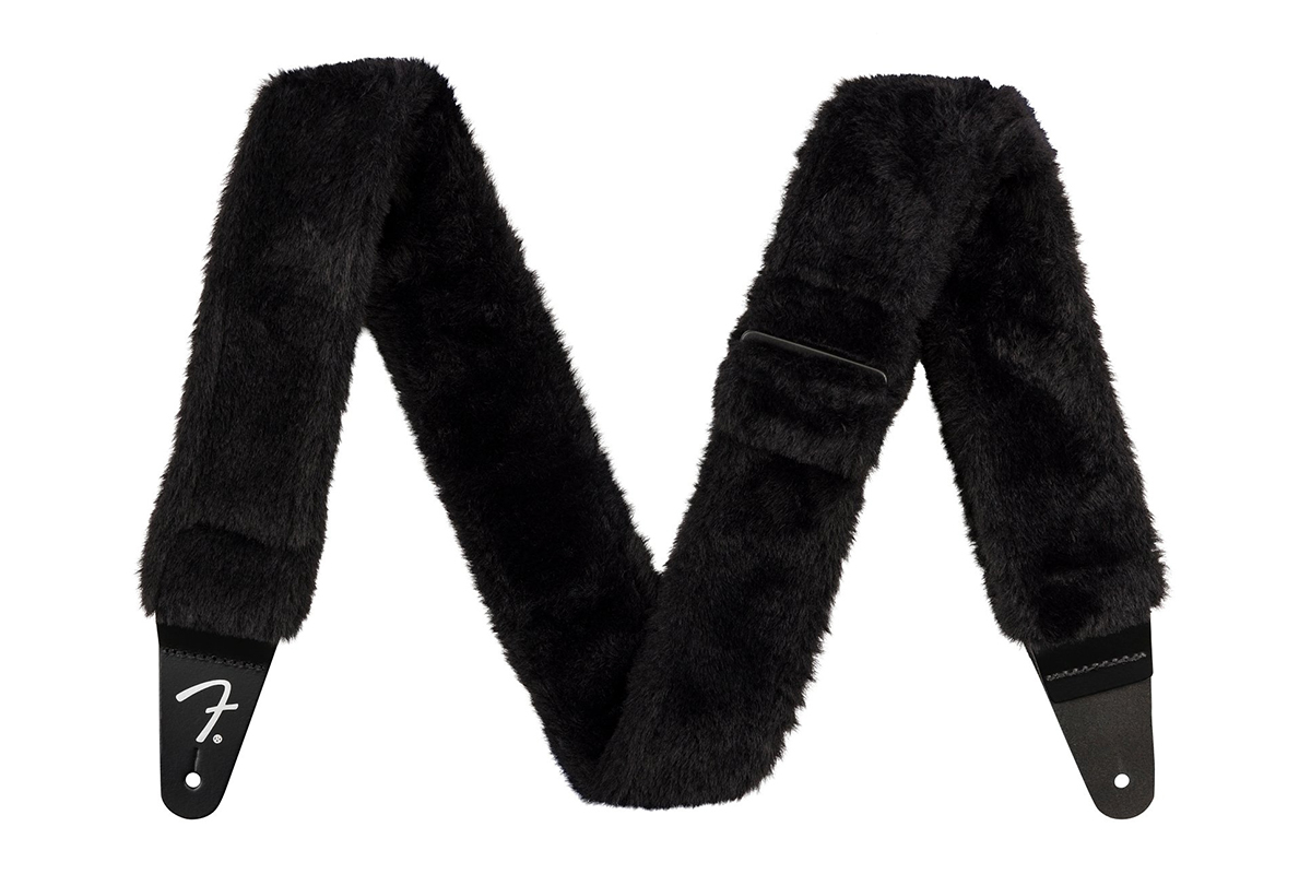 Ремінь гітарний FENDER STRAP 2" POODLE PLUSH STRAP BLACK