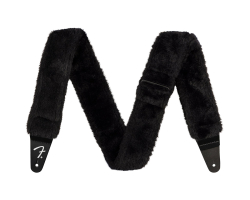 Ремень гитарный FENDER STRAP 2" POODLE PLUSH STRAP BLACK
