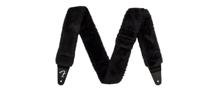 Ремінь гітарний FENDER STRAP 2" POODLE PLUSH STRAP BLACK