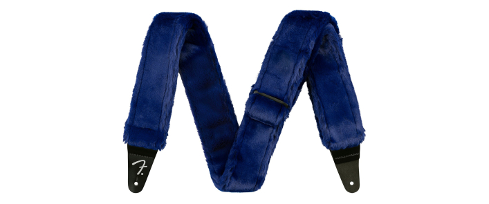 Ремень гитарный FENDER STRAP 2" POODLE PLUSH STRAP BLUE