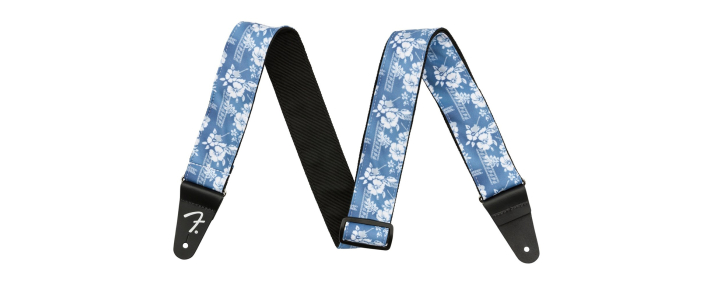 Ремень гитарный FENDER STRAP 2" HAWAIIAN STRAPS BLUE FLORAL