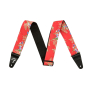 Ремень гитарный FENDER STRAP 2" HAWAIIAN STRAPS RED FLORAL