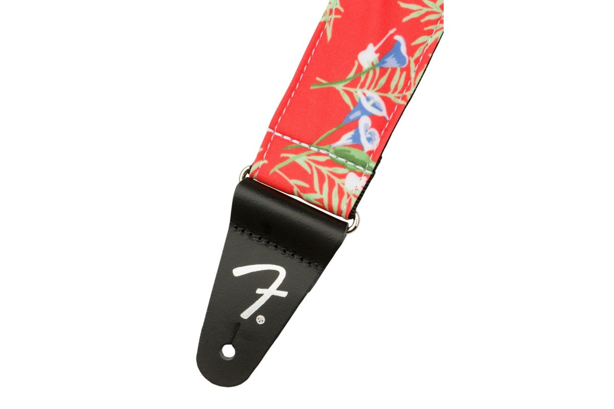 Ремень гитарный FENDER STRAP 2" HAWAIIAN STRAPS RED FLORAL