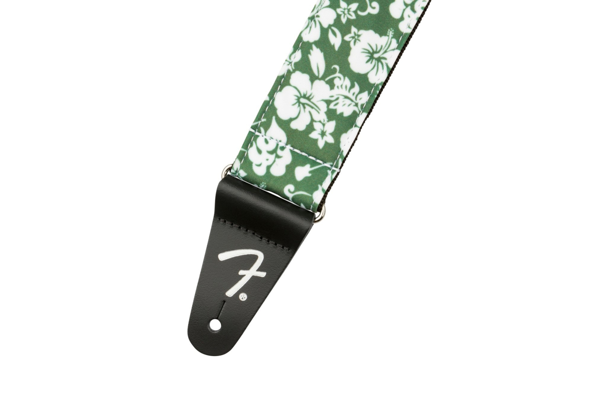 Ремень гитарный FENDER STRAP 2" HAWAIIAN STRAPS GREEN FLORAL