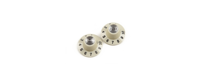 Набор ручек потенциометров FENDER PURE VINTAGE 1965 JAZZMASTER WITCH HAT KNOB SET