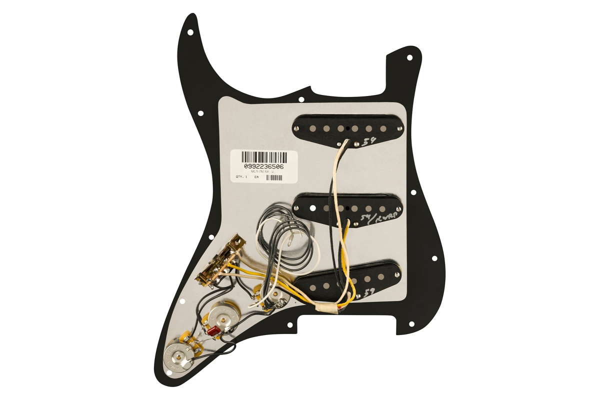 Пікгард зі звукознімачами FENDER PRE-WIRED STRAT PICKGUARD PURE VINTAGE '59 W/RWRP MIDDE