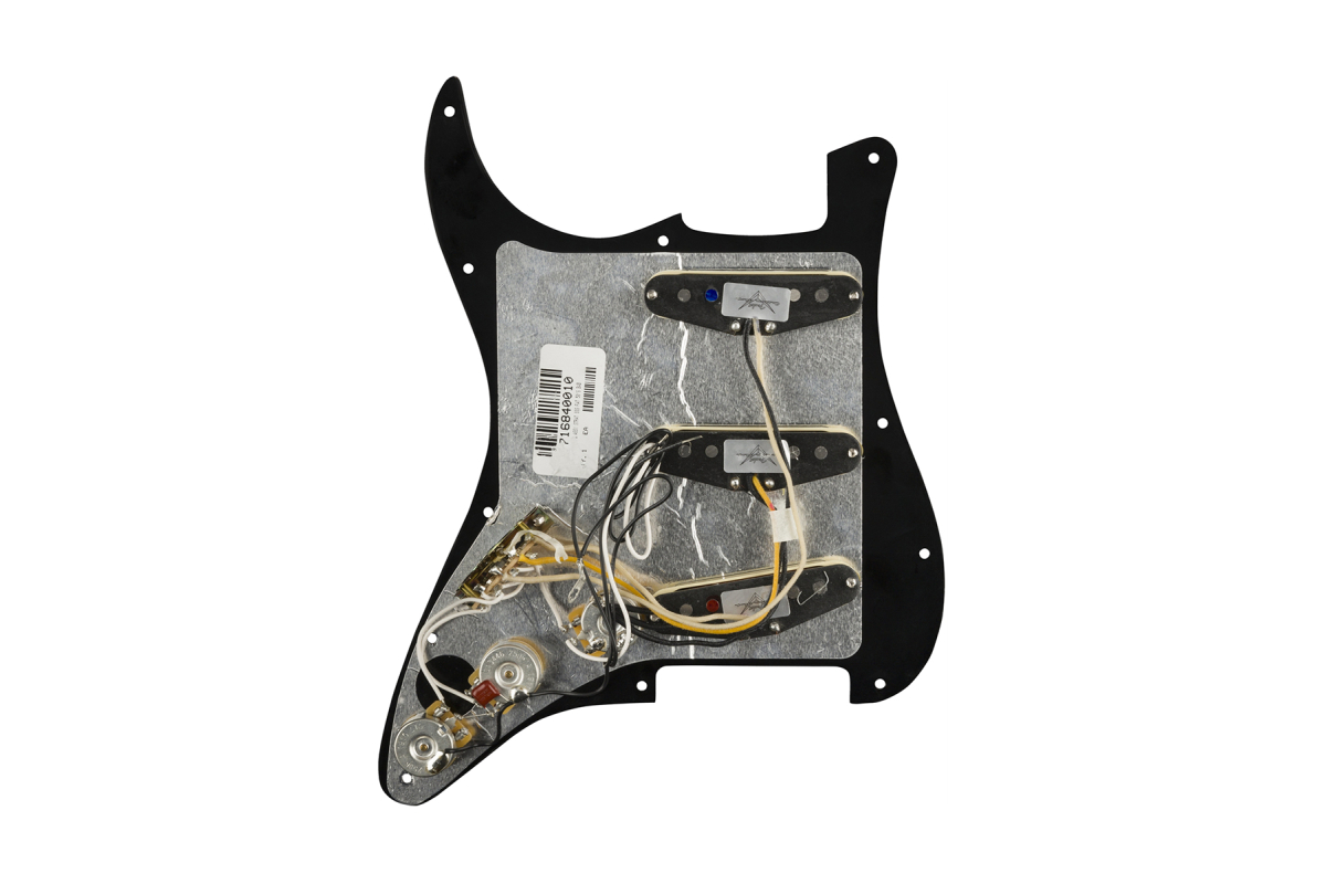 Пікгард зі звукознімачами FENDER PRE-WIRED STRAT PICKGUARD CUSTOM SHOP FAT 50'S SSS BLACK