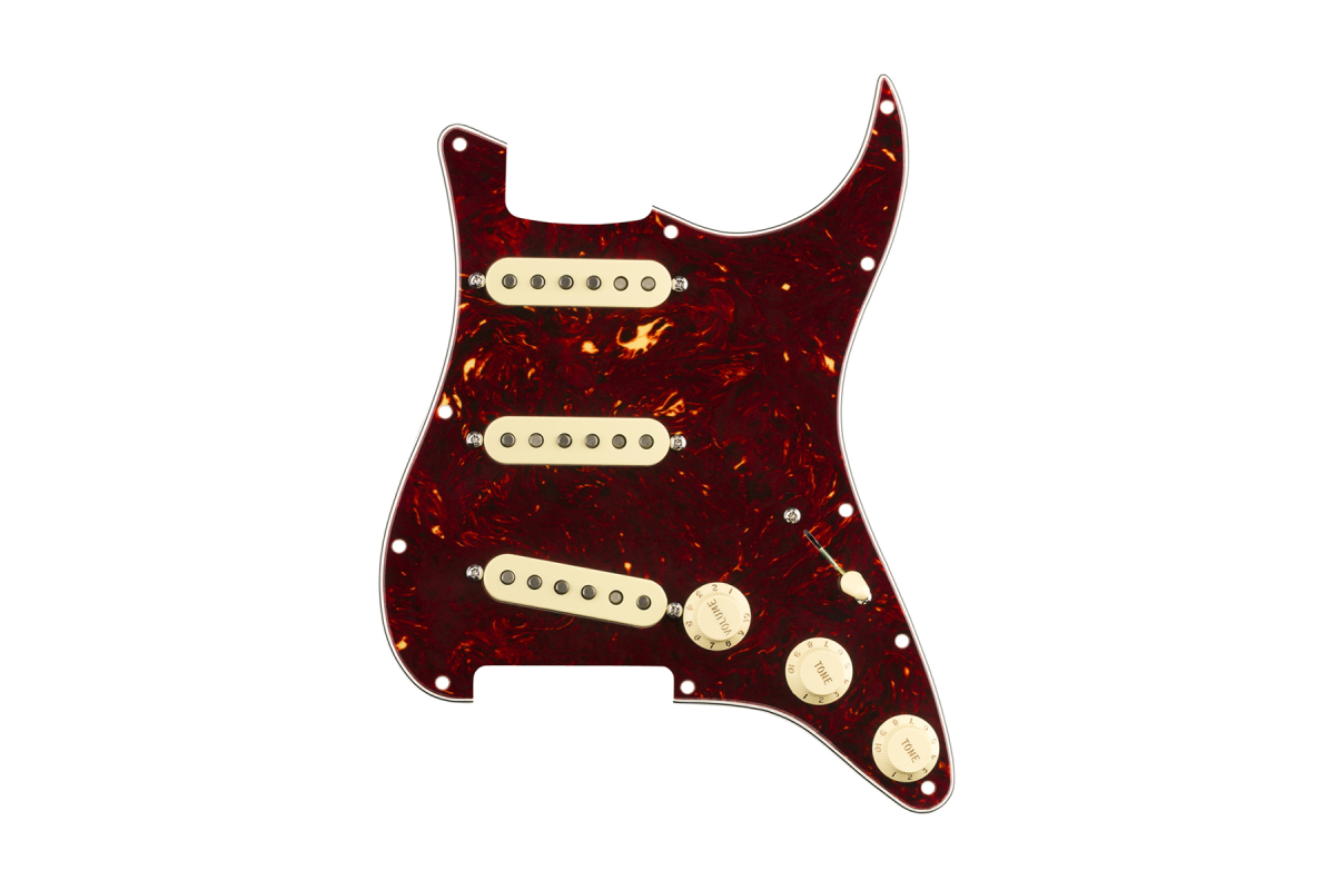 Пикгард со звукоснимателями FENDER PRE-WIRED STRAT PICKGUARD ORIGINAL '57/'62 SSS TORTOISE SHELL