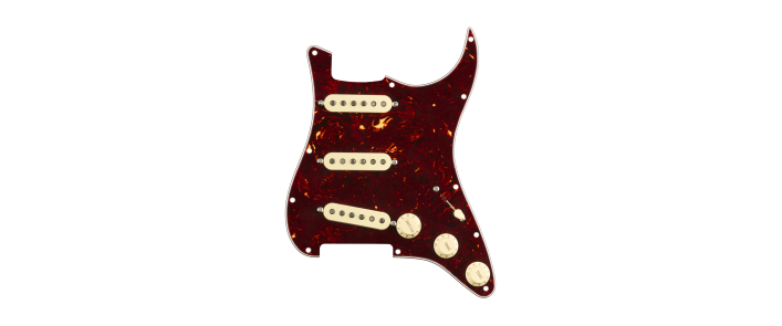 Пикгард со звукоснимателями FENDER PRE-WIRED STRAT PICKGUARD ORIGINAL '57/'62 SSS TORTOISE SHELL